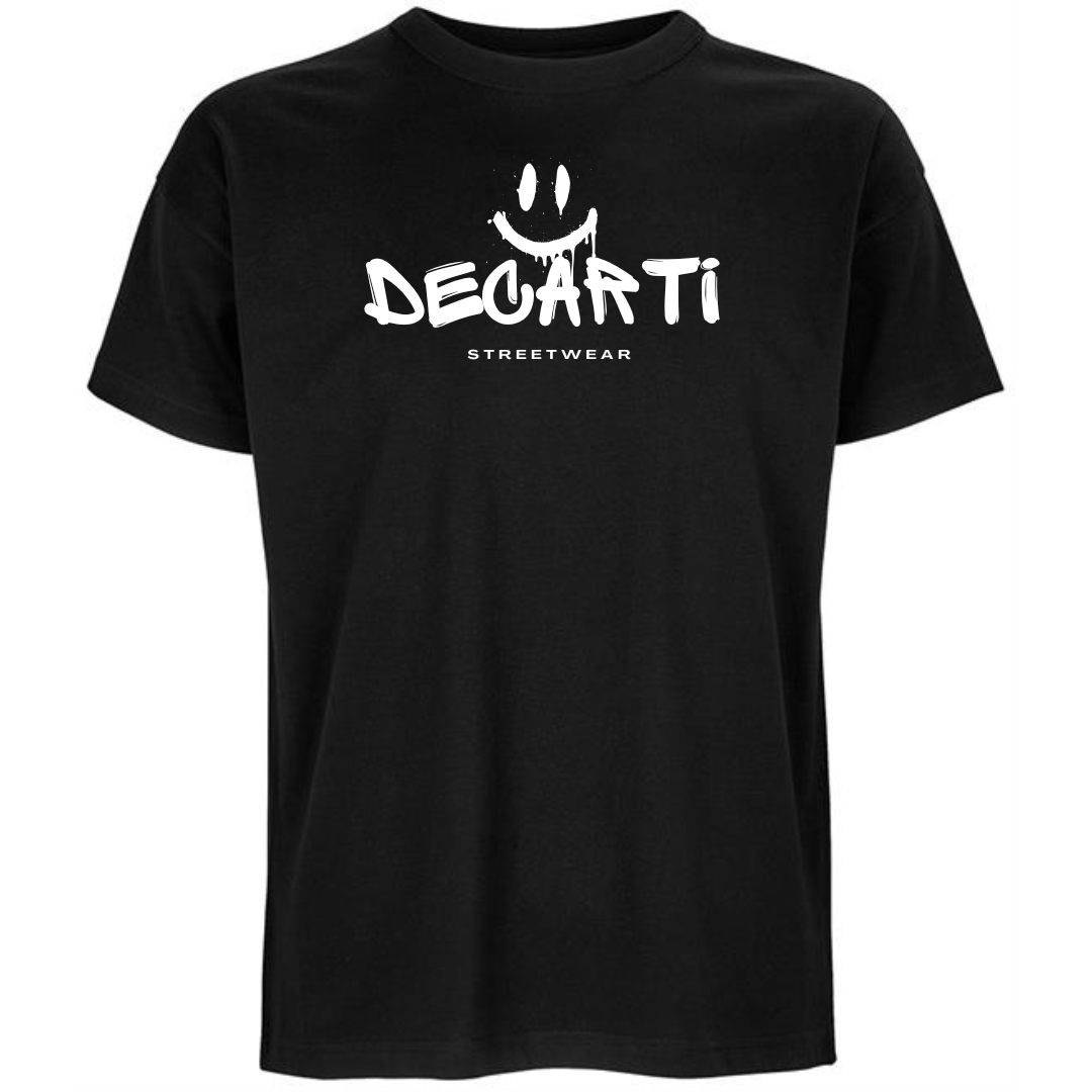 Smiley Graffiti Oversized T-Shirt