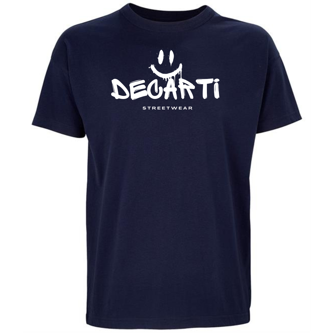 Smiley Graffiti Oversized T-Shirt