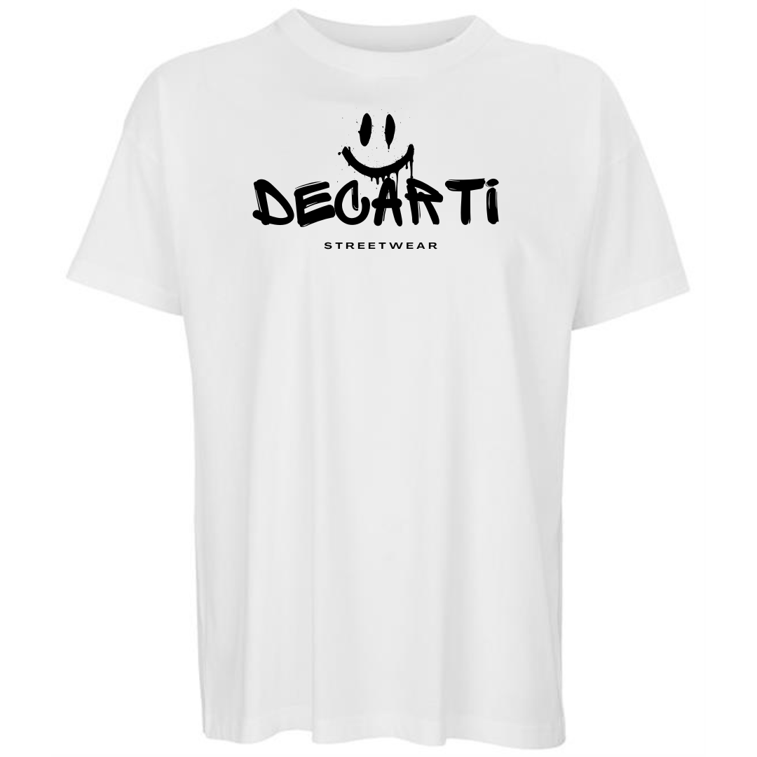 Smiley Graffiti Oversized T-Shirt